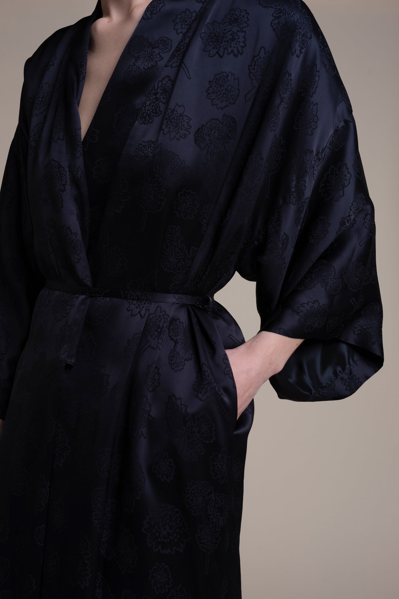 satin jacquard kimono lake house dress